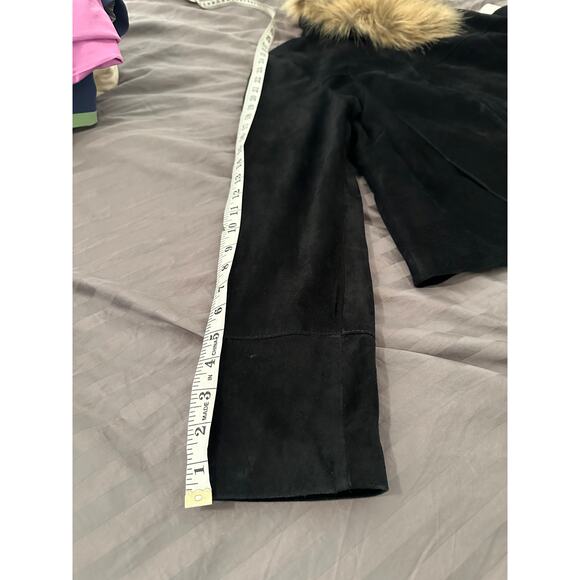 VINTAGE Uniform John Paul Richard’s Suede Jacket Faux Fur Collar L - Picture 16 of 16